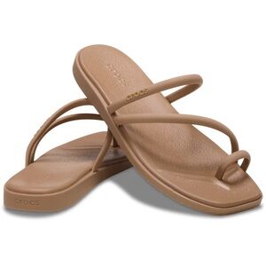 Crocs Women's Miami Toe Loop Sandal Size 8 Milk Chocolate